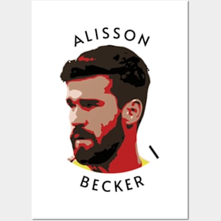 Alisson Becker LFC Liverpool FC Posters and Art